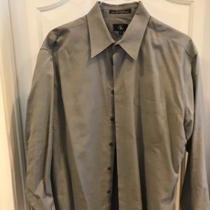 Calvin Klein gray dress shirt